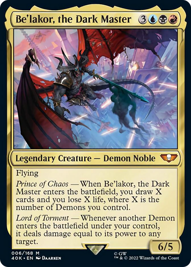 Be'lakor, the Dark Master (Surge Foil) [Warhammer 40,000] | Dragon's Lair Comics and Fantasy Houston TX