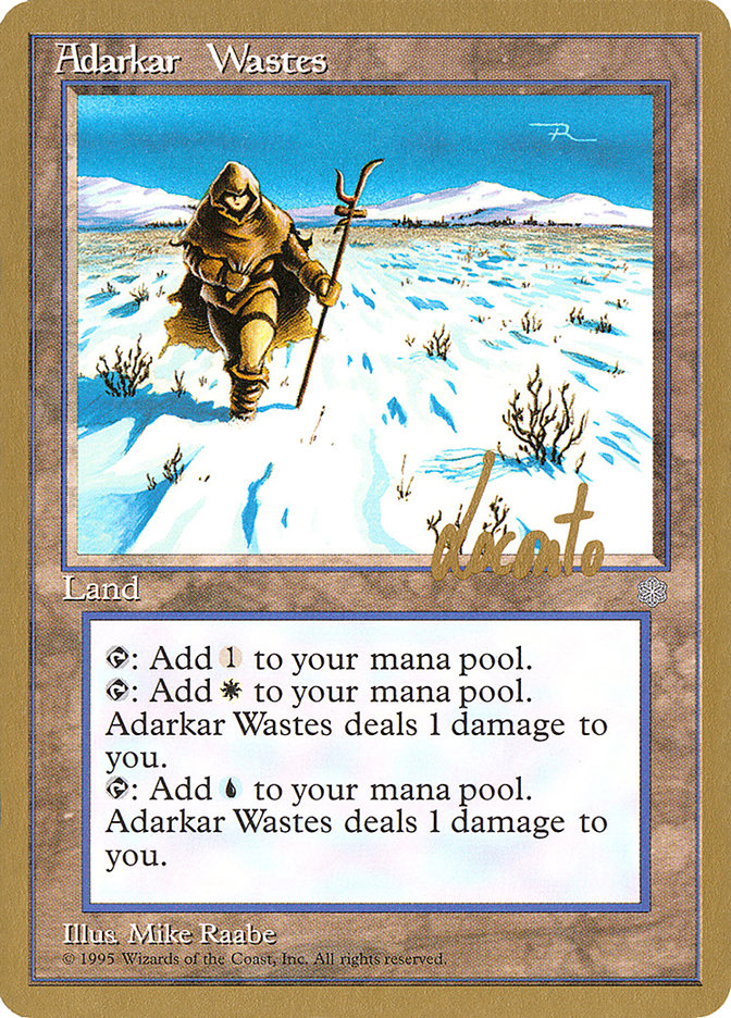 Adarkar Wastes (Michael Loconto) [Pro Tour Collector Set] | Dragon's Lair Comics and Fantasy Houston TX