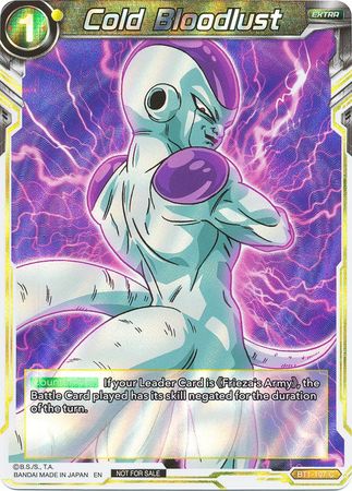 Cold Bloodlust (BT1-107) [Promotion Cards] | Dragon's Lair Comics and Fantasy Houston TX