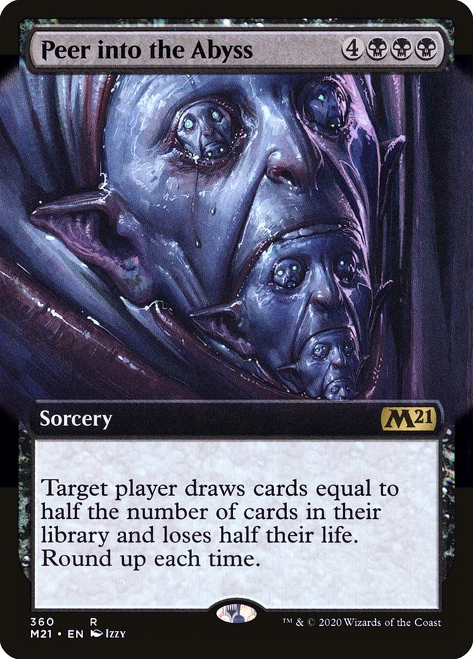 Peer into the Abyss (Extended Art) [Core Set 2021] | Dragon's Lair Comics and Fantasy Houston TX