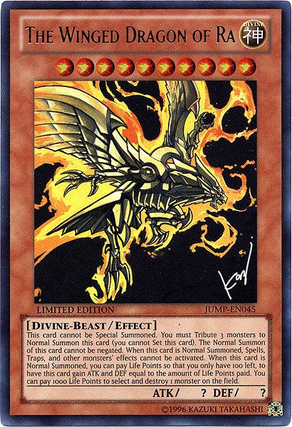 The Winged Dragon of Ra [JUMP-EN045] Ultra Rare | Dragon's Lair Comics and Fantasy Houston TX