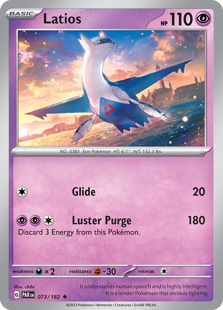 Latios (073/182) [Scarlet & Violet: Paradox Rift] | Dragon's Lair Comics and Fantasy Houston TX