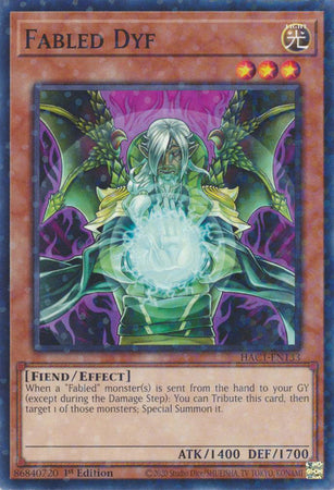Fabled Dyf (Duel Terminal) [HAC1-EN133] Parallel Rare | Dragon's Lair Comics and Fantasy Houston TX