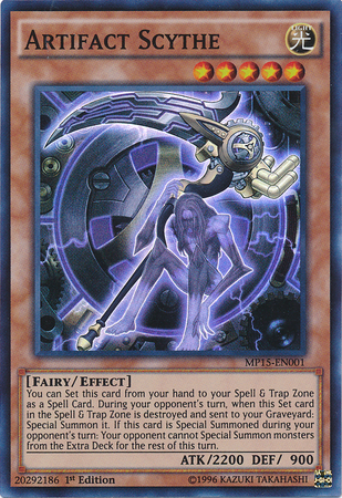 Artifact Scythe [MP15-EN001] Super Rare | Dragon's Lair Comics and Fantasy Houston TX