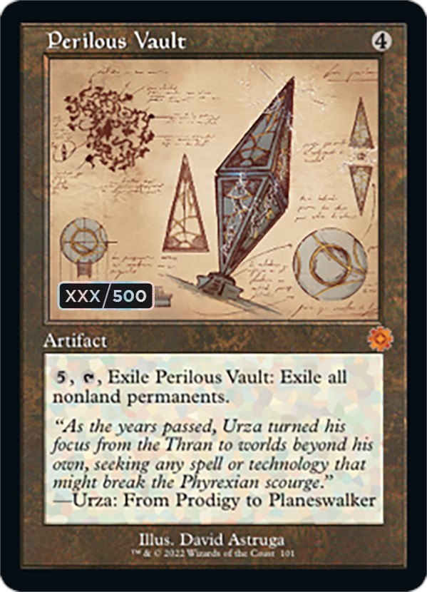 Perilous Vault (Retro Schematic) (Serialized) [The Brothers' War Retro Artifacts] | Dragon's Lair Comics and Fantasy Houston TX