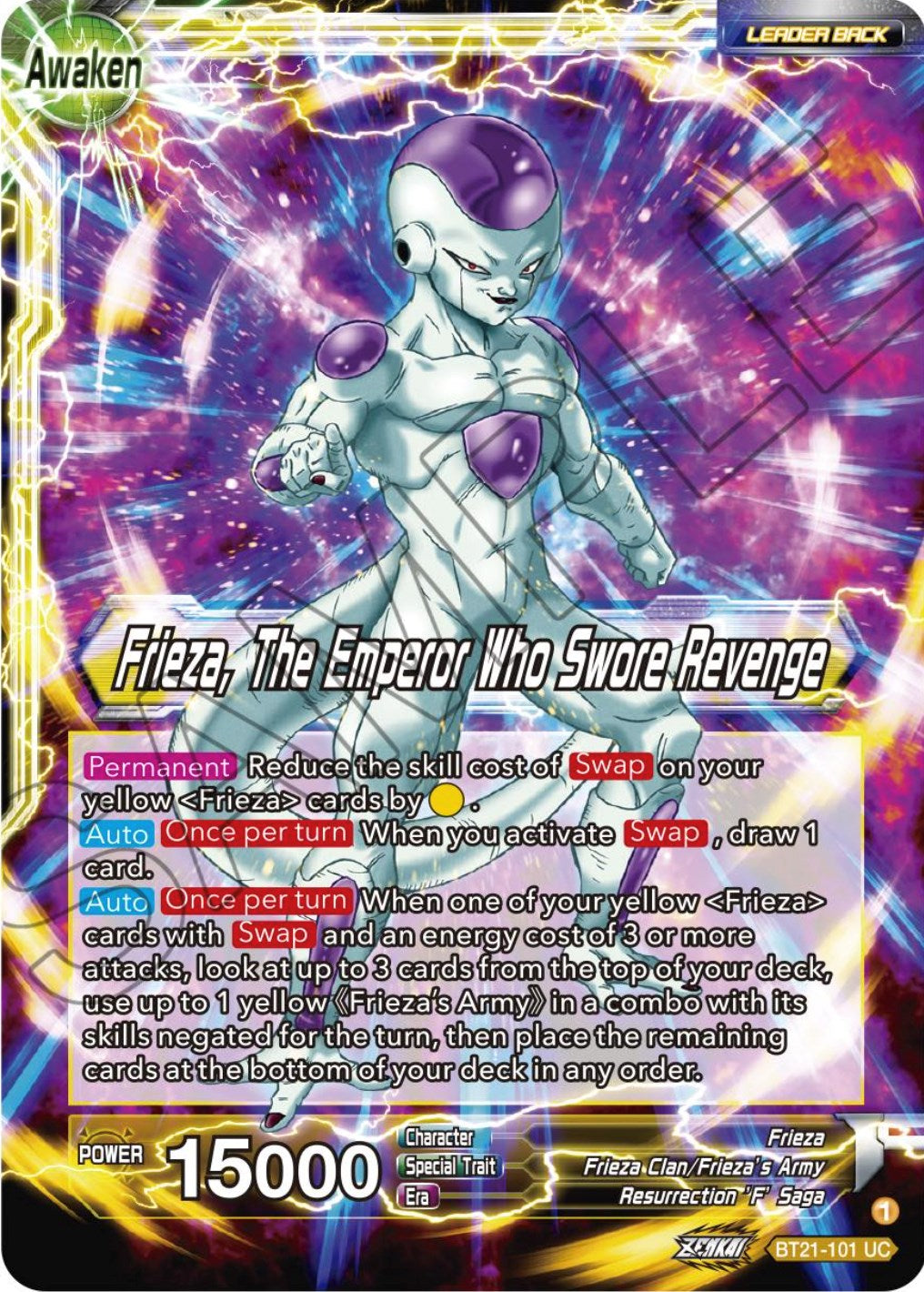 Frieza // Frieza, The Emperor Who Swore Revenge (BT21-101) [Wild Resurgence] | Dragon's Lair Comics and Fantasy Houston TX