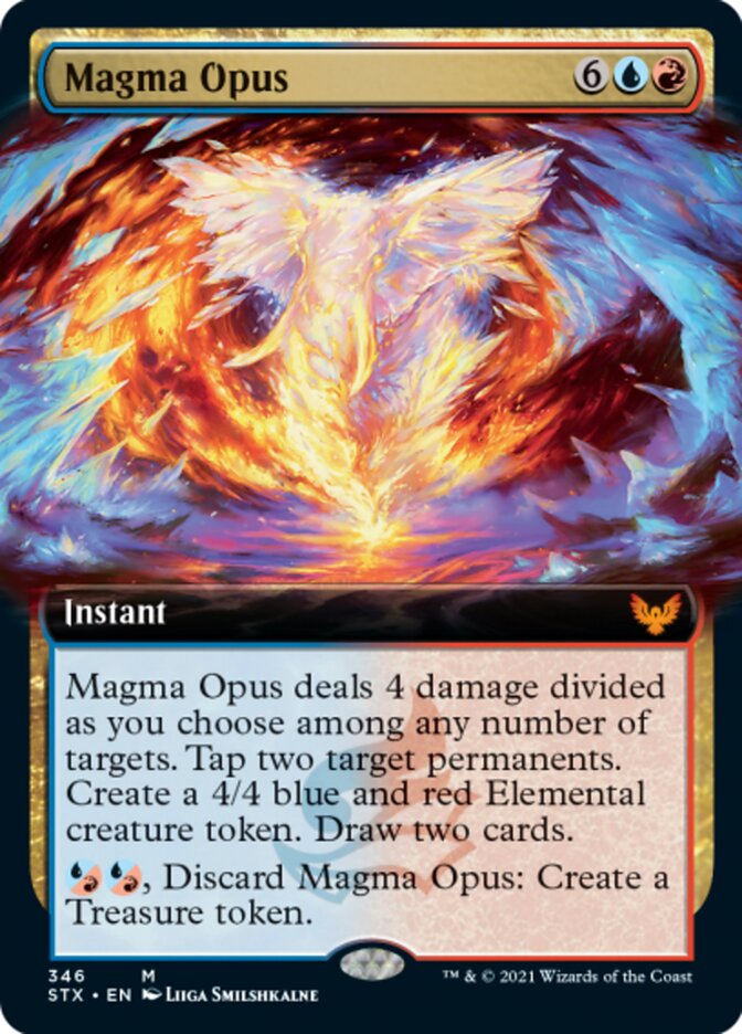 Magma Opus (Extended Art) [Strixhaven: School of Mages] | Dragon's Lair Comics and Fantasy Houston TX