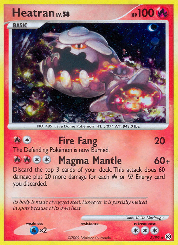 Heatran (3/99) [Platinum: Arceus] | Dragon's Lair Comics and Fantasy Houston TX