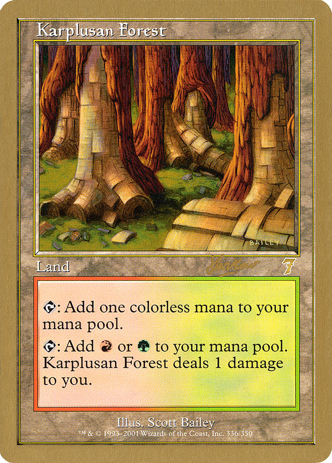 Karplusan Forest (Sim Han How) [World Championship Decks 2002] | Dragon's Lair Comics and Fantasy Houston TX