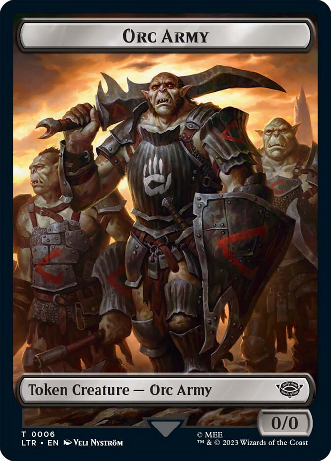 Orc Army Token (06) [The Lord of the Rings: Tales of Middle-Earth Tokens] | Dragon's Lair Comics and Fantasy Houston TX