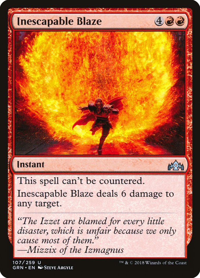 Inescapable Blaze [Guilds of Ravnica] | Dragon's Lair Comics and Fantasy Houston TX