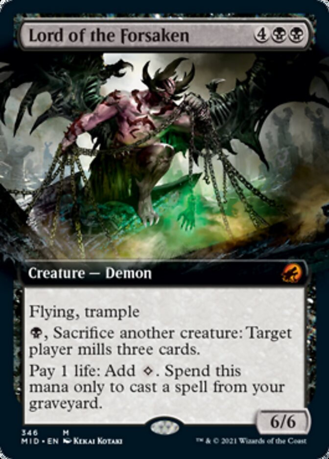 Lord of the Forsaken (Extended Art) [Innistrad: Midnight Hunt] | Dragon's Lair Comics and Fantasy Houston TX