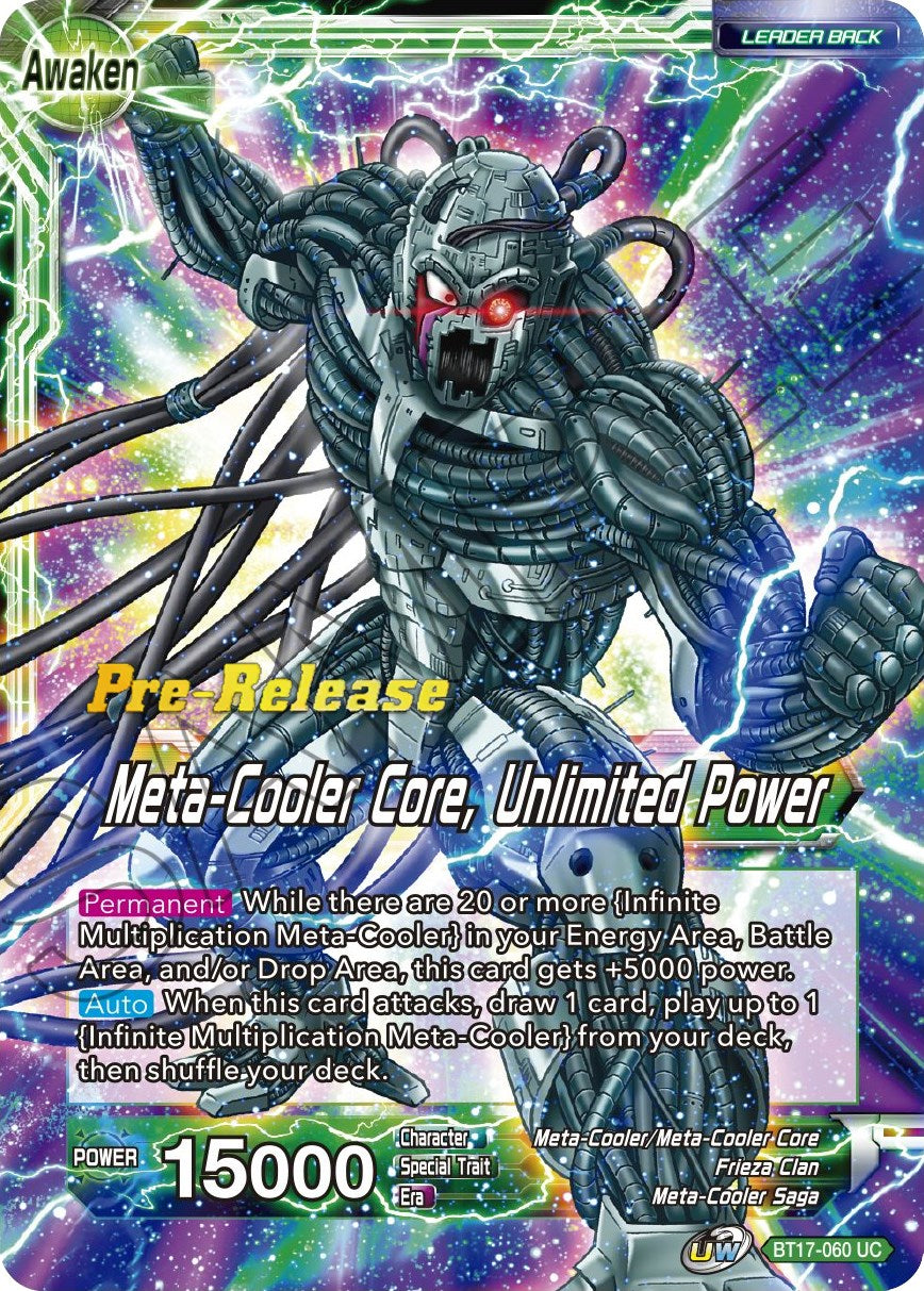 Meta-Cooler // Meta-Cooler Core, Unlimited Power (BT17-060) [Ultimate Squad Prerelease Promos] | Dragon's Lair Comics and Fantasy Houston TX
