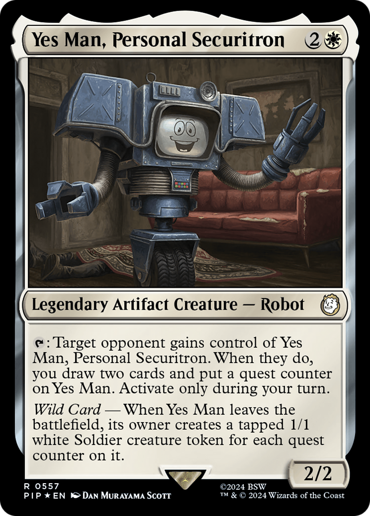 Yes Man, Personal Securitron (Surge Foil) [Fallout] | Dragon's Lair Comics and Fantasy Houston TX