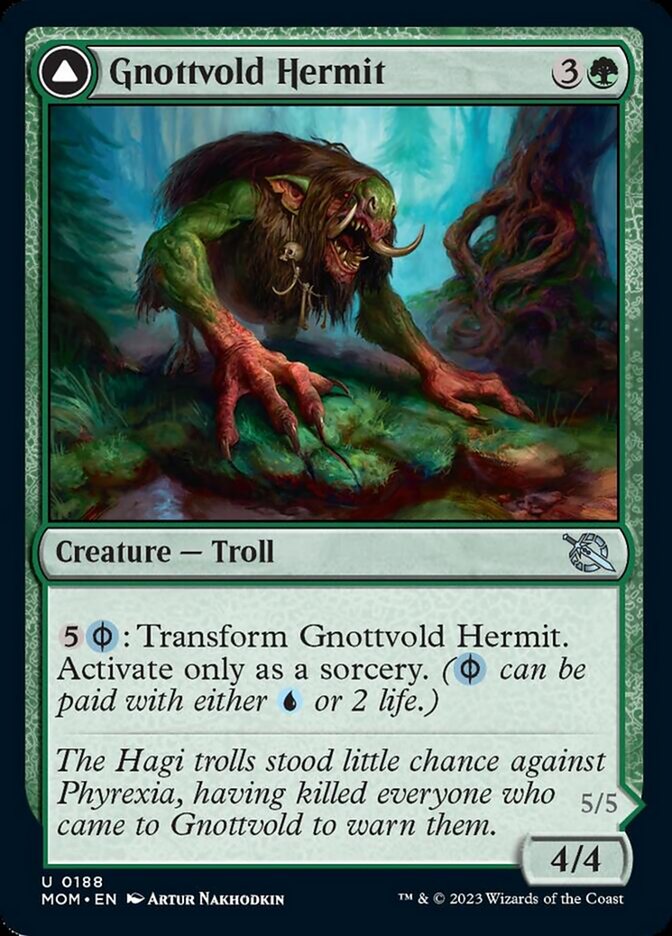 Gnottvold Hermit // Chrome Host Hulk [March of the Machine] | Dragon's Lair Comics and Fantasy Houston TX