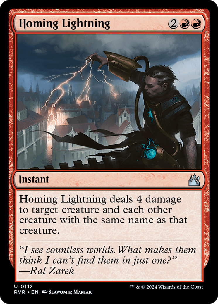 Homing Lightning [Ravnica Remastered] | Dragon's Lair Comics and Fantasy Houston TX