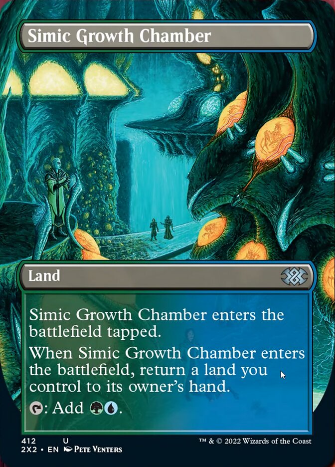 Simic Growth Chamber (Borderless Alternate Art) [Double Masters 2022] | Dragon's Lair Comics and Fantasy Houston TX