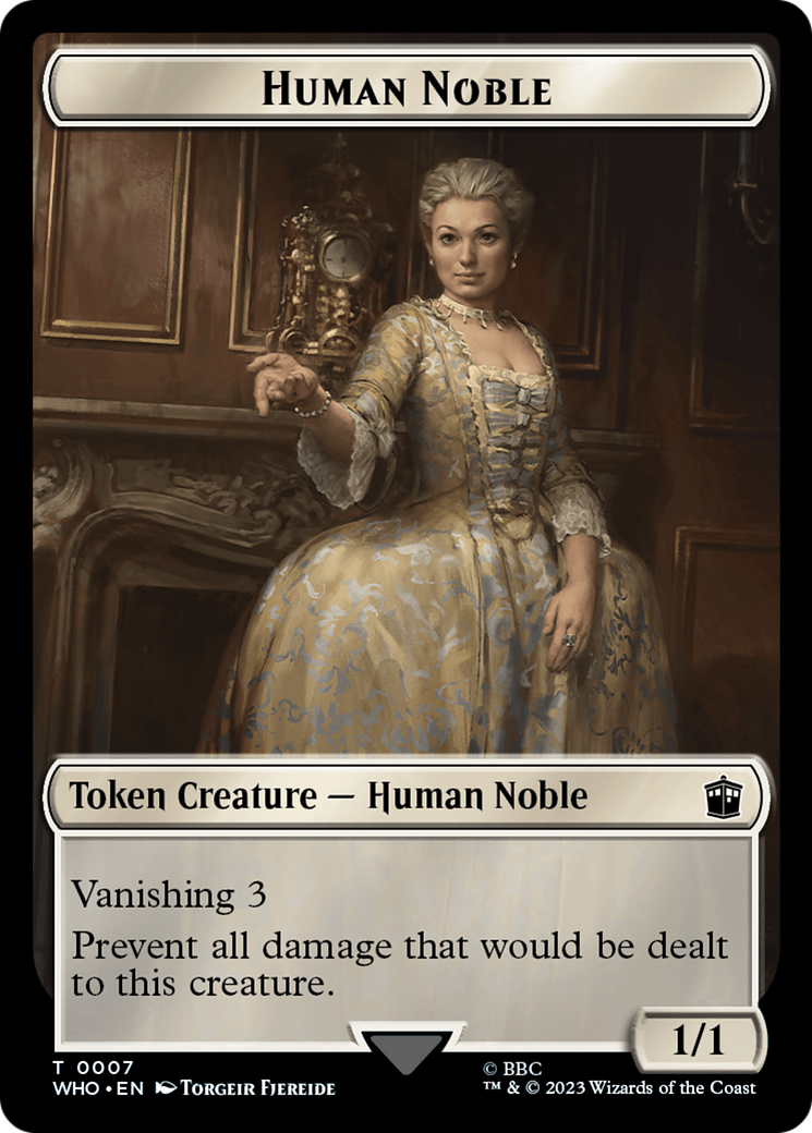 Human Noble // Clue (0022) Double-Sided Token [Doctor Who Tokens] | Dragon's Lair Comics and Fantasy Houston TX