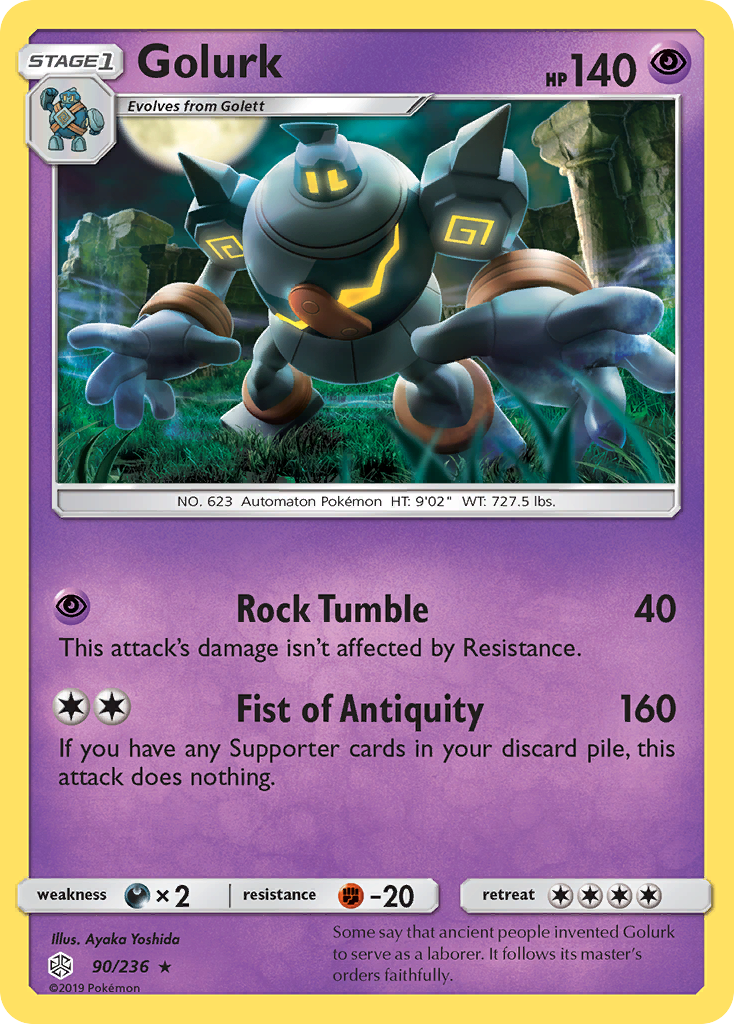 Golurk (90/236) [Sun & Moon: Cosmic Eclipse] | Dragon's Lair Comics and Fantasy Houston TX
