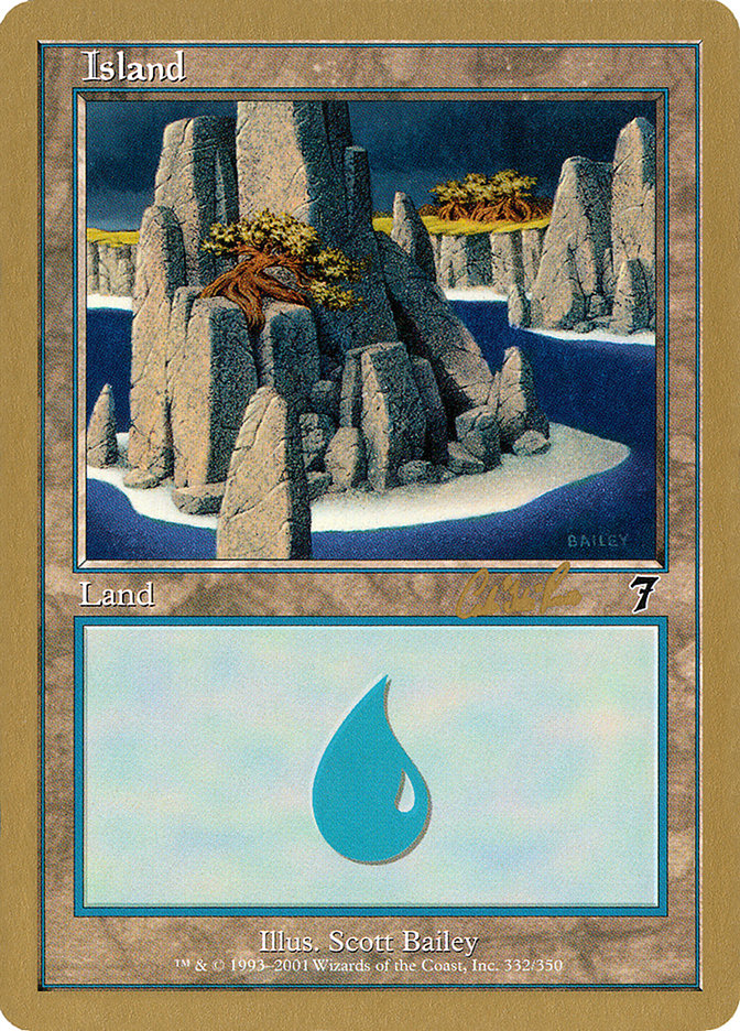 Island (cr332) (Carlos Romao) [World Championship Decks 2002] | Dragon's Lair Comics and Fantasy Houston TX