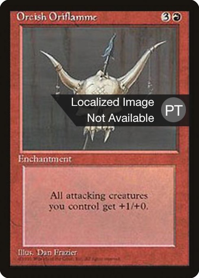 Orcish Oriflamme [Fourth Edition (Foreign Black Border)] | Dragon's Lair Comics and Fantasy Houston TX