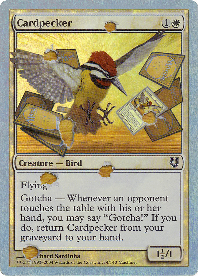 Cardpecker (Alternate Foil) [Unhinged] | Dragon's Lair Comics and Fantasy Houston TX