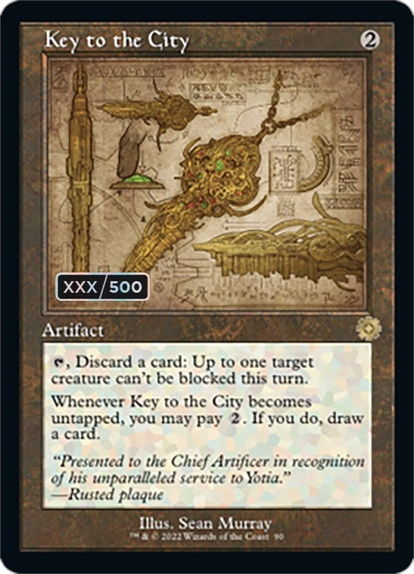 Key to the City (Retro Schematic) (Serialized) [The Brothers' War Retro Artifacts] | Dragon's Lair Comics and Fantasy Houston TX