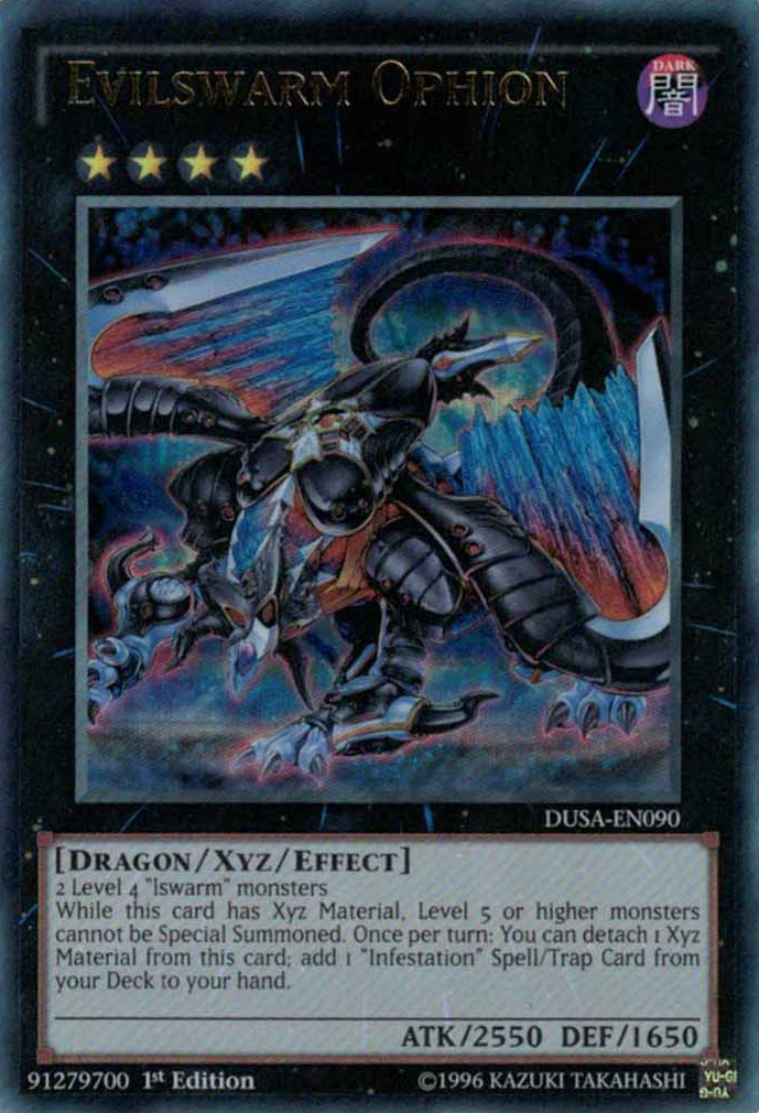 Evilswarm Ophion [DUSA-EN090] Ultra Rare | Dragon's Lair Comics and Fantasy Houston TX