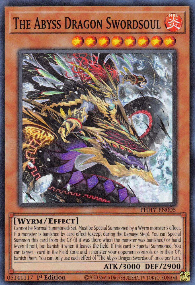 The Abyss Dragon Swordsoul [PHHY-EN005] Super Rare | Dragon's Lair Comics and Fantasy Houston TX