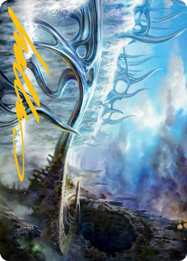 Mistvault Bridge Art Card (Gold-Stamped Signature) [Modern Horizons 2 Art Series] | Dragon's Lair Comics and Fantasy Houston TX