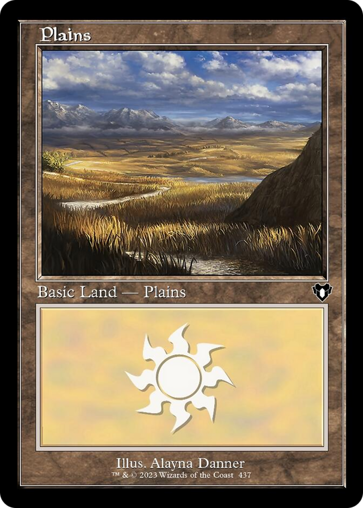 Plains (437) (Retro) [Commander Masters] | Dragon's Lair Comics and Fantasy Houston TX