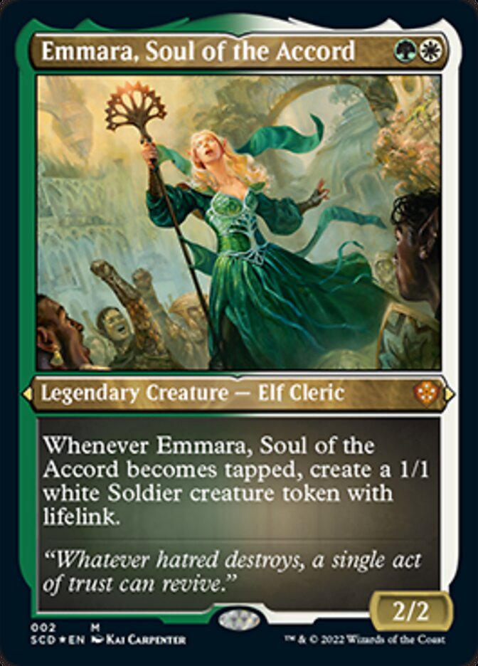Emmara, Soul of the Accord (Foil Etched) [Starter Commander Decks] | Dragon's Lair Comics and Fantasy Houston TX