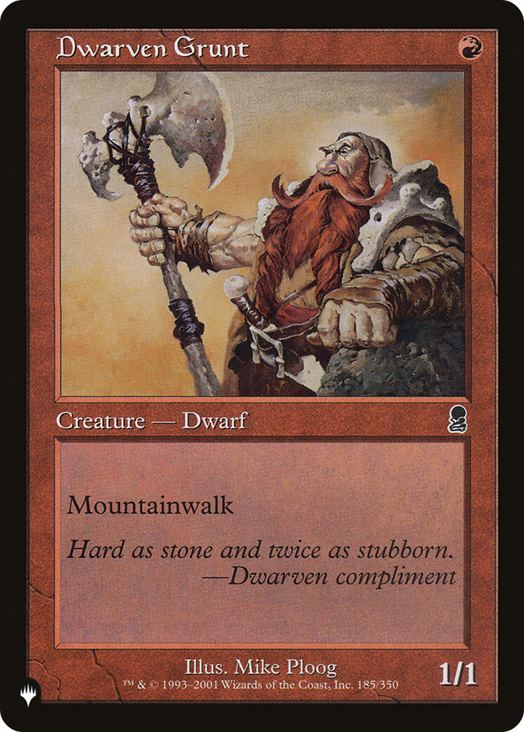 Dwarven Grunt [The List] | Dragon's Lair Comics and Fantasy Houston TX