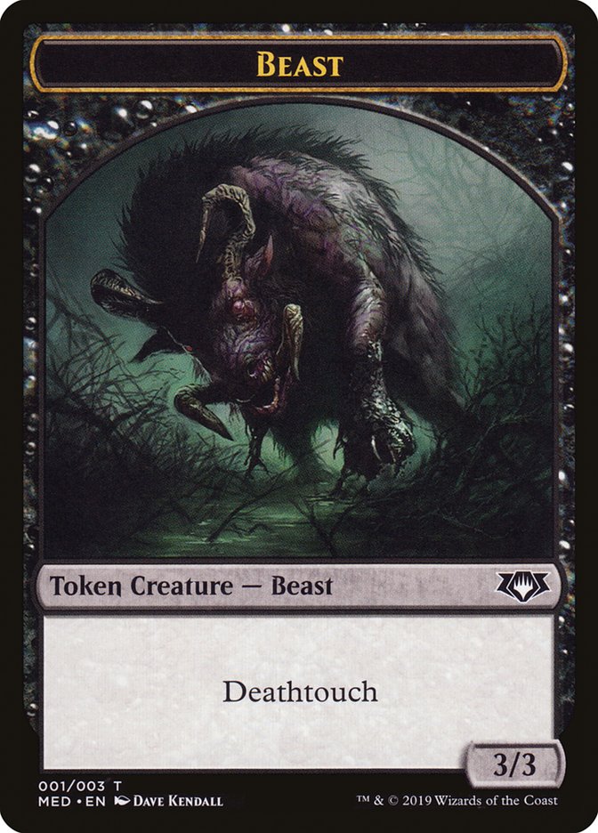 Beast Token [Mythic Edition Tokens] | Dragon's Lair Comics and Fantasy Houston TX