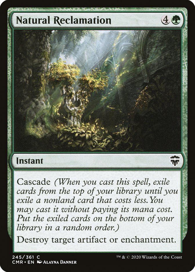 Natural Reclamation [Commander Legends] | Dragon's Lair Comics and Fantasy Houston TX