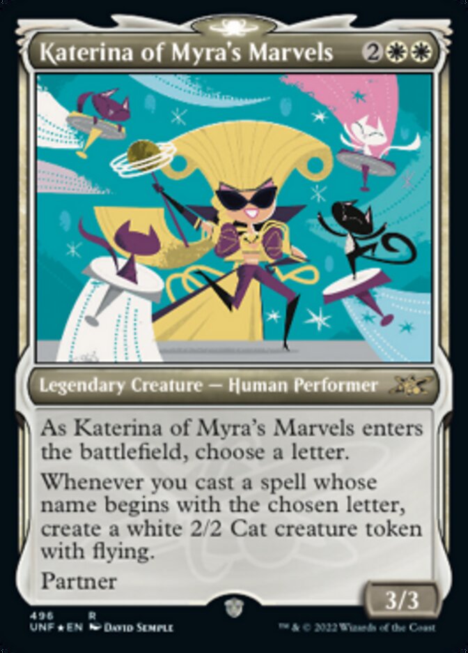 Katerina of Myra's Marvels (Showcase) (Galaxy Foil) [Unfinity] | Dragon's Lair Comics and Fantasy Houston TX