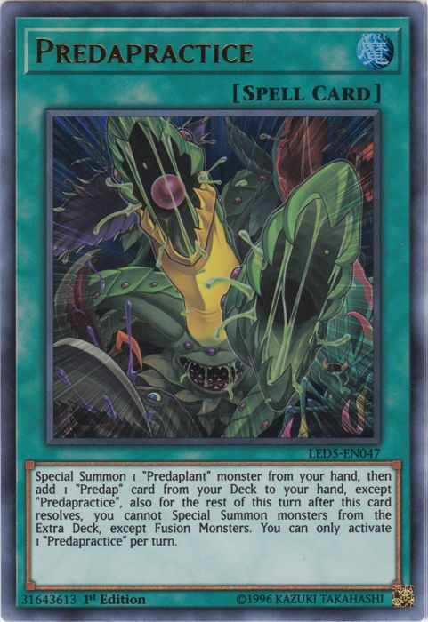 Predapractice [LED5-EN047] Ultra Rare | Dragon's Lair Comics and Fantasy Houston TX