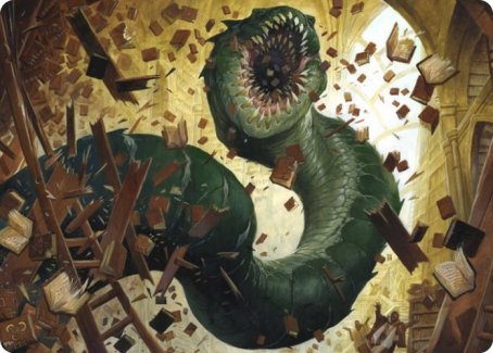 Bookwurm Art Card [Strixhaven: School of Mages Art Series] | Dragon's Lair Comics and Fantasy Houston TX