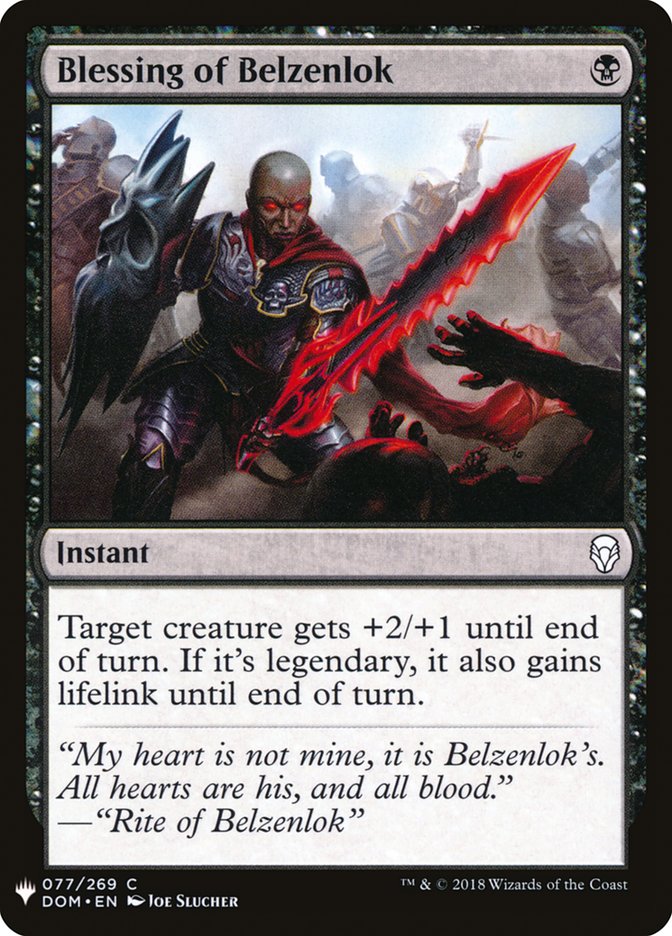 Blessing of Belzenlok [Mystery Booster] | Dragon's Lair Comics and Fantasy Houston TX