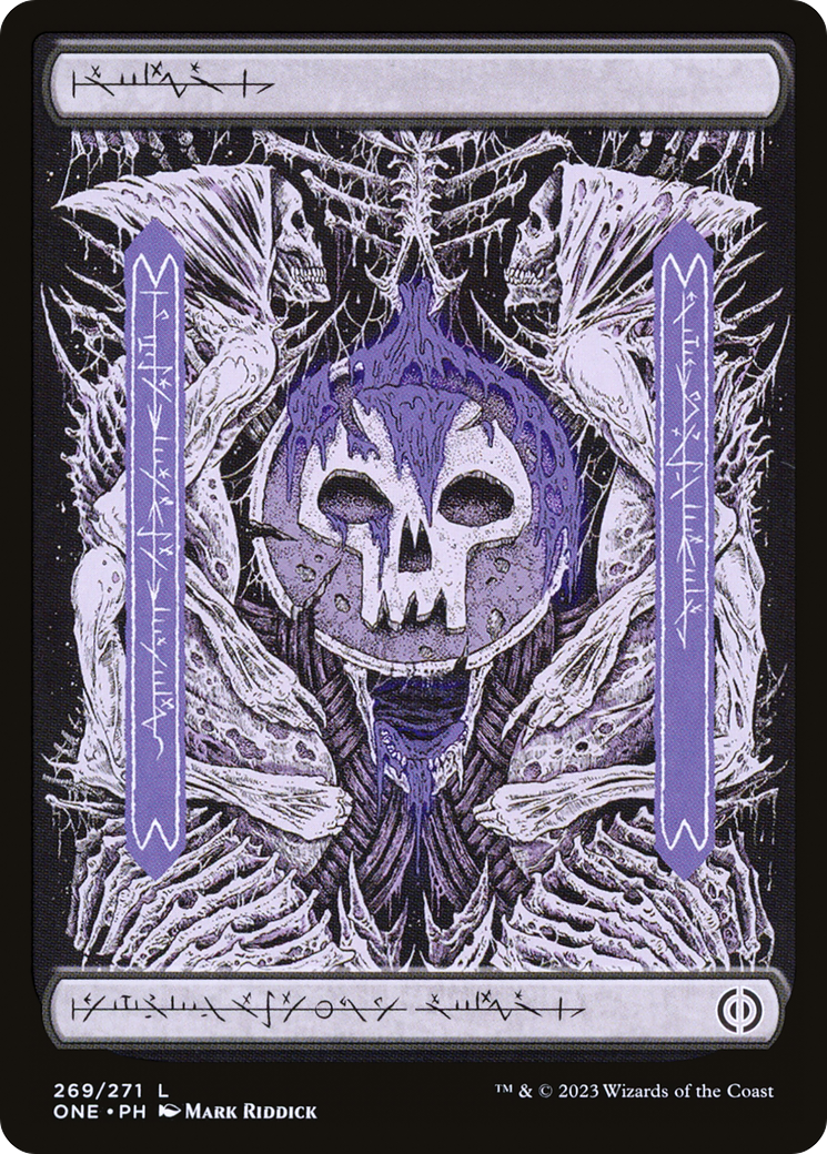 Swamp (269) (Phyrexian) [Phyrexia: All Will Be One] | Dragon's Lair Comics and Fantasy Houston TX