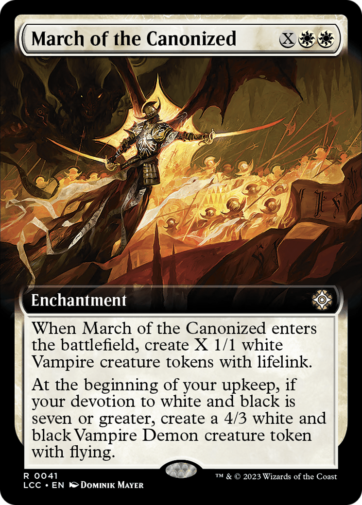 March of the Canonized (Extended Art) [The Lost Caverns of Ixalan Commander] | Dragon's Lair Comics and Fantasy Houston TX