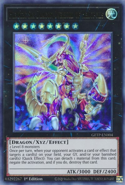 Hieratic Sky Dragon Overlord of Heliopolis [GFTP-EN004] Ultra Rare | Dragon's Lair Comics and Fantasy Houston TX