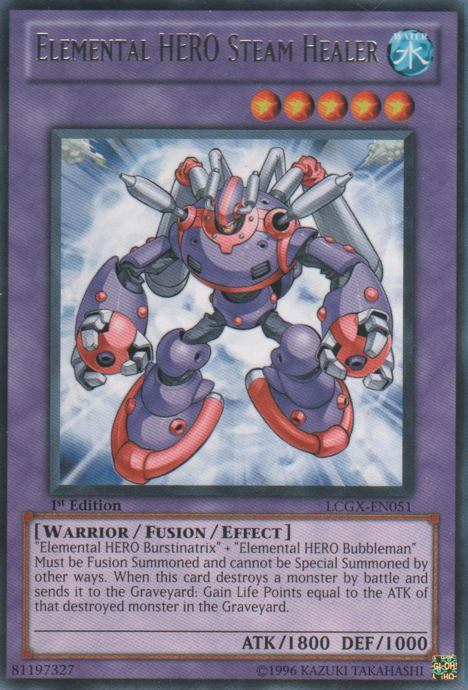 Elemental HERO Steam Healer [LCGX-EN051] Rare | Dragon's Lair Comics and Fantasy Houston TX