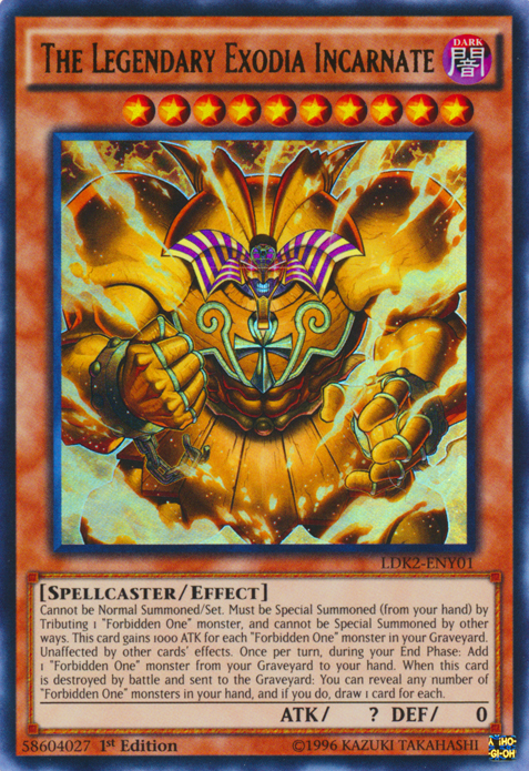 The Legendary Exodia Incarnate [LDK2-ENY01] Ultra Rare | Dragon's Lair Comics and Fantasy Houston TX