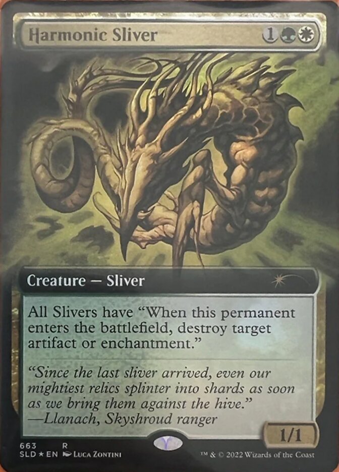 Harmonic Sliver (Extended Art) [Secret Lair Drop Promos] | Dragon's Lair Comics and Fantasy Houston TX
