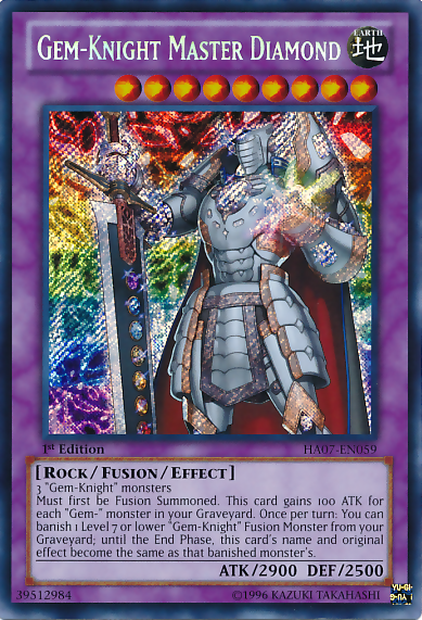 Gem-Knight Master Diamond [HA07-EN059] Secret Rare | Dragon's Lair Comics and Fantasy Houston TX