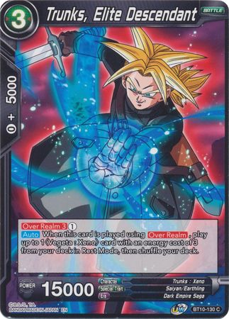 Trunks, Elite Descendant (BT10-130) [Rise of the Unison Warrior] | Dragon's Lair Comics and Fantasy Houston TX