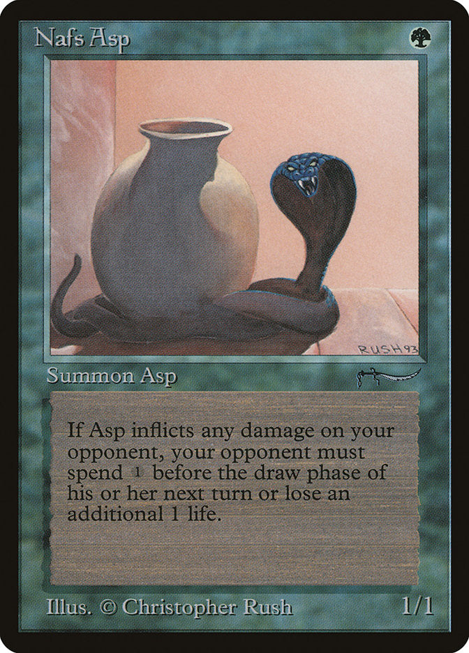 Nafs Asp (Dark Mana Cost) [Arabian Nights] | Dragon's Lair Comics and Fantasy Houston TX