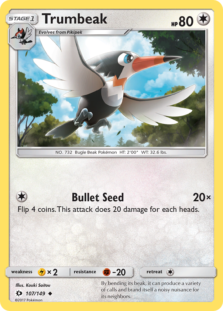 Trumbeak (107/149) [Sun & Moon: Base Set] | Dragon's Lair Comics and Fantasy Houston TX
