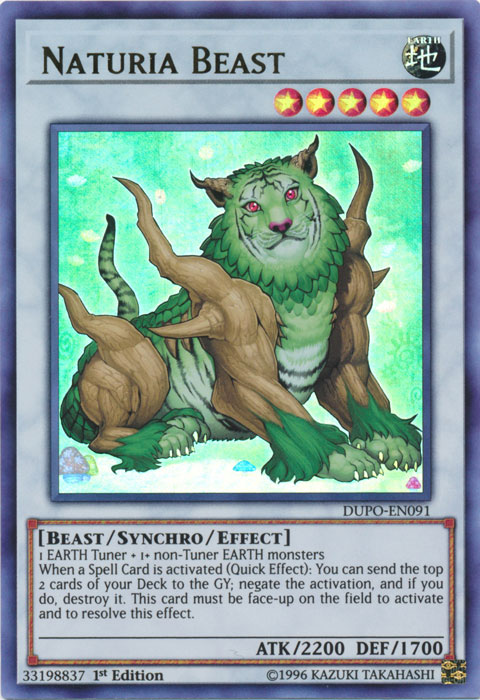 Naturia Beast [DUPO-EN091] Ultra Rare | Dragon's Lair Comics and Fantasy Houston TX